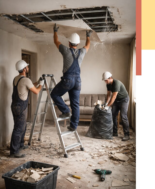 Демонтаж гипсокартонного потолка в Истре от 427 руб. за м2 — ОТДЕЛОЧНИК-Ста