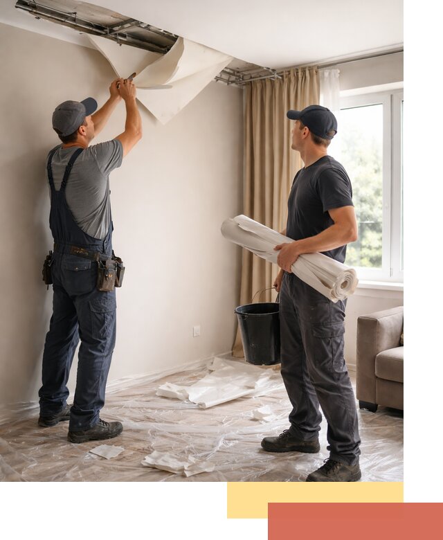 Демонтаж натяжного потолка в Истре быстро и аккуратно