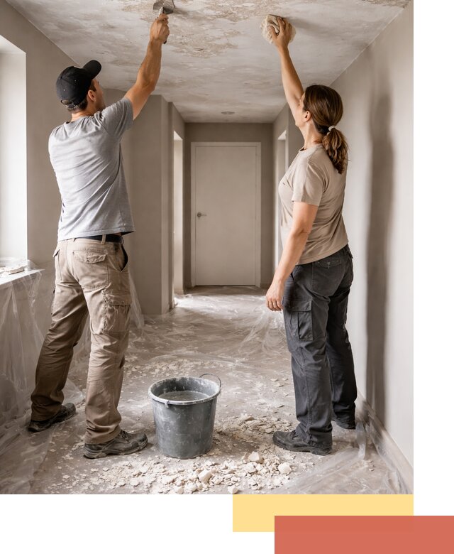 Удаление побелки с потолка в Истре — быстро и аккуратно