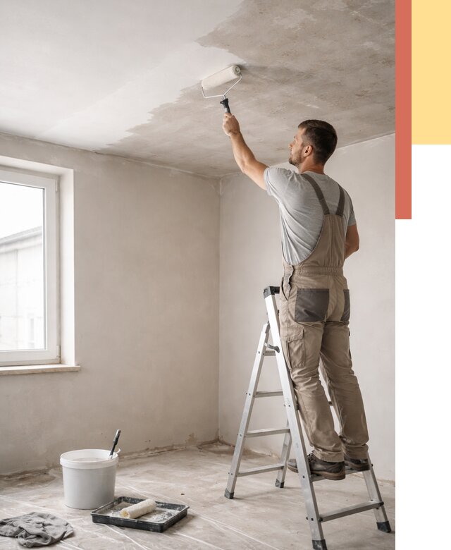 Грунтовка потолка в Истре от 2540 руб. — быстро и недорого | ОТДЕЛОЧНИК-Ста