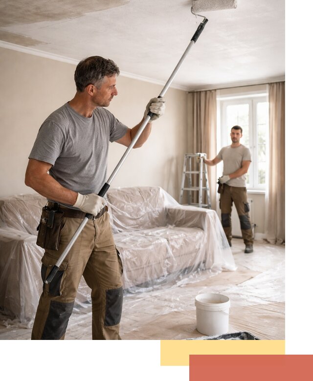 Грунтовка потолка в Истре — подготовка под покраску и отделку