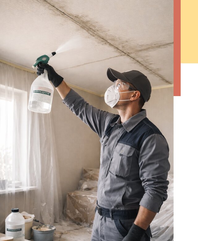 Антисептическая обработка потолка в Истре от 2540 руб. | ОТДЕЛОЧНИК-Ста