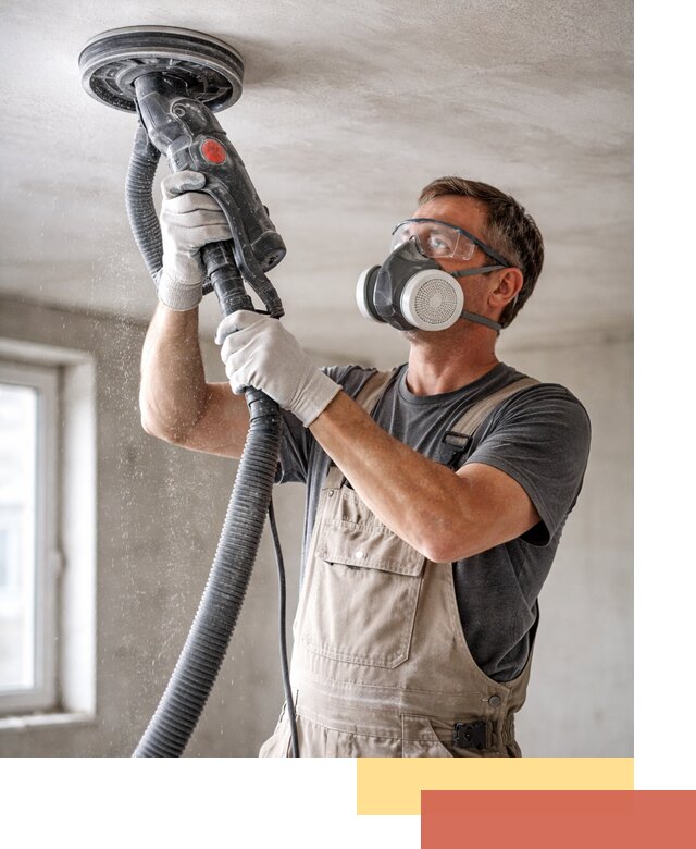 Шлифовка потолка в Истре — качественная подготовка под отделку