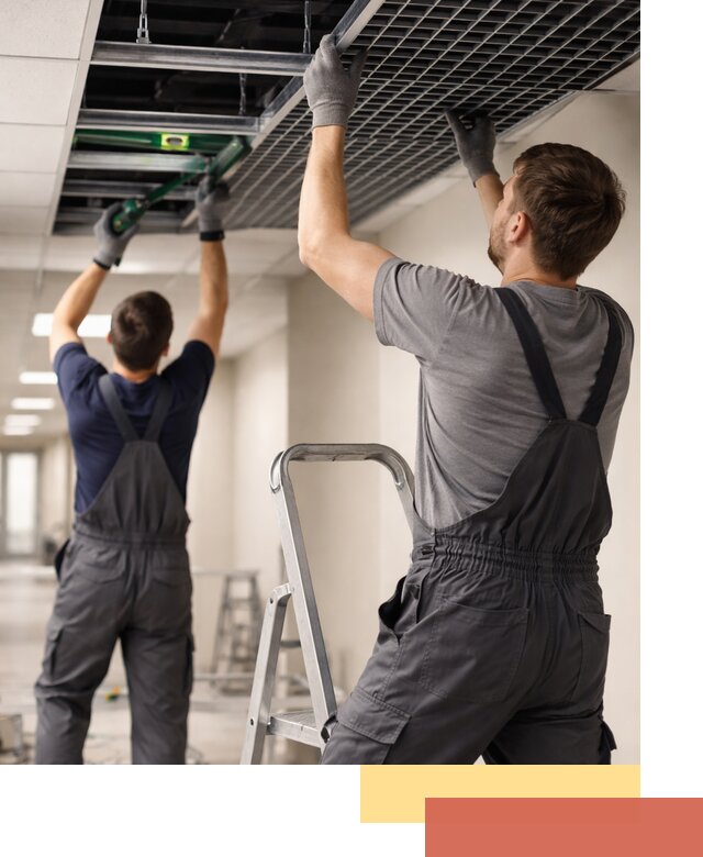 Монтаж потолка Грильято в Истре: установка под ключ качественно