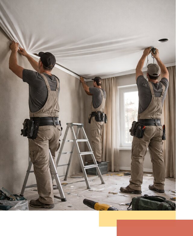 Монтаж матового натяжного потолка в Истре качественно и быстро