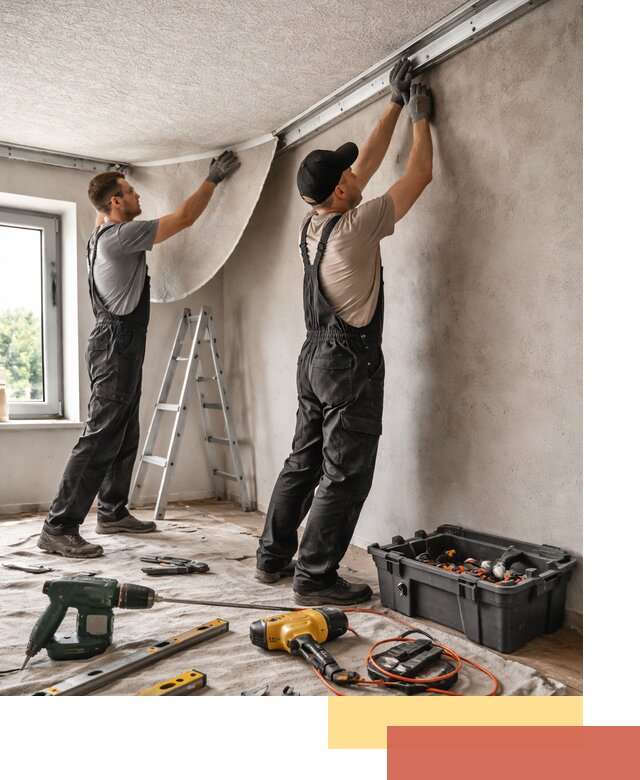 Монтаж фактурного натяжного потолка в Истре качественно и быстро