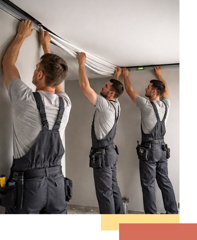 Теневые натяжные потолки в Истре: монтаж и отделка быстро и качественно