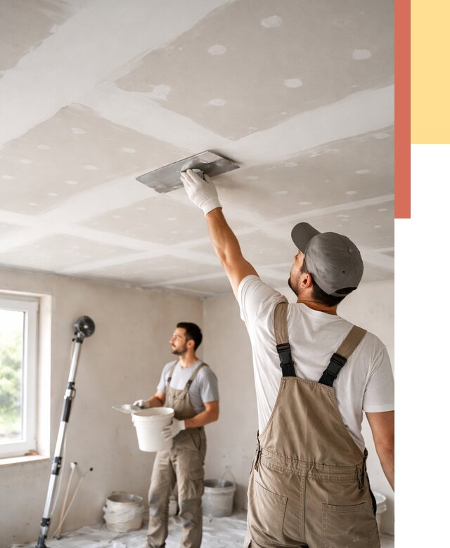 Шпаклевка потолка из гипсокартона в Истре от 3251 руб./м2 — услуги под ключ | ОТДЕЛОЧНИК-Ста