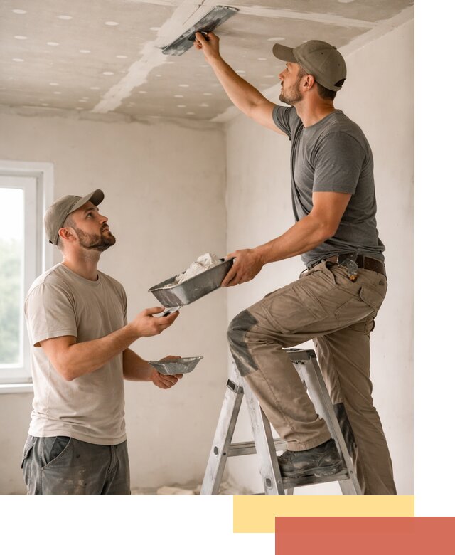 Шпаклевка потолка из гипсокартона в Истре качественно и быстро