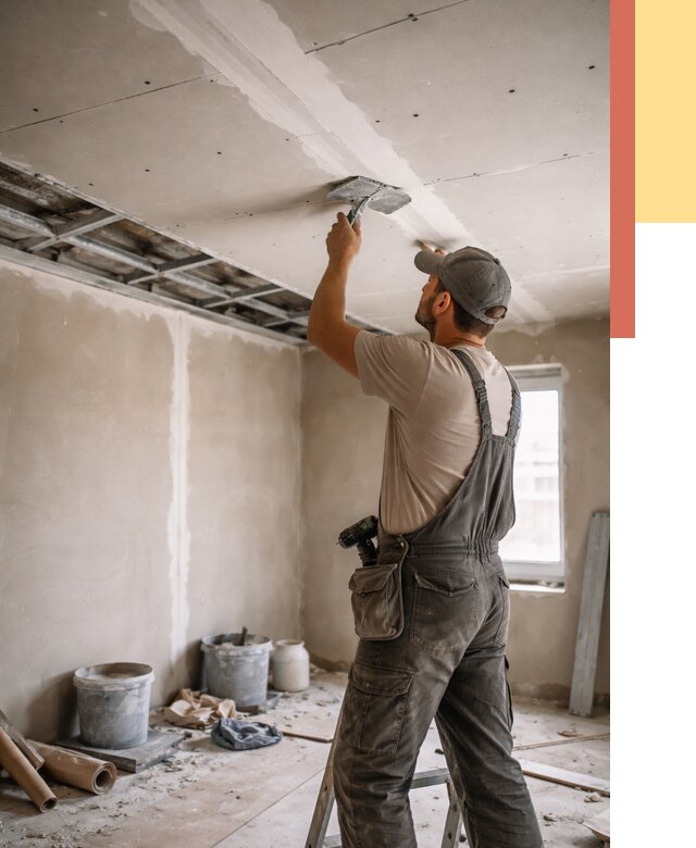 Ремонт потолка из гипсокартона в Истре от 660 руб./м² — быстро и недорого | ОТДЕЛОЧНИК-Ста