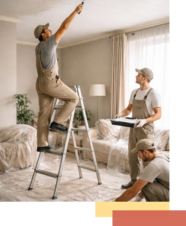 Покраска потолков акриловой краской в Истре качественно и быстро