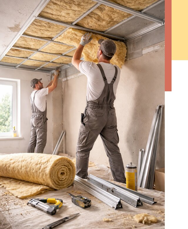 Утепление потолка в Истре от 7315 руб/м2 — недорого, быстро, под ключ | ОТДЕЛОЧНИК-Ста