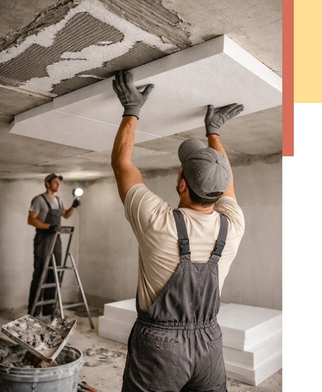 Утепление потолка пенопластом в Истре от 4572 руб/м2 — недорого и быстро | ОТДЕЛОЧНИК-Ста