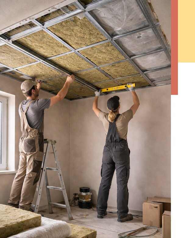 Шумоизоляция потолка в Истре от 1270 руб. под ключ — услуги ОТДЕЛОЧНИК-Ста