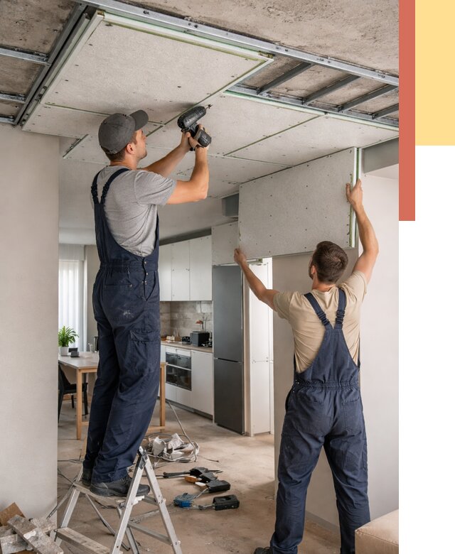 Шумоизоляция потолка панелями зипс в Истре от 1880 руб. под ключ | ОТДЕЛОЧНИК-Ста